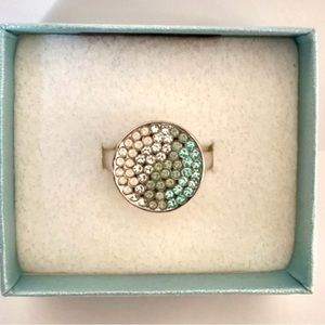 Touchstone Crystal Wave Ring NEW IN BOX